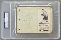 ROSS, BARNEY SIGNED ALBUM PAGE (PSA/DNA & JSA)