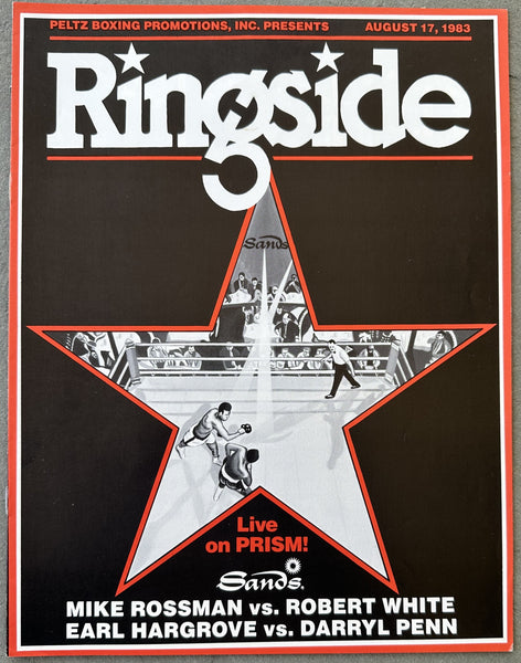 ROSSMAN, MIKE-ROBERT WHITE SOUVENIR PROGRAM (1983)