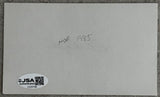 ROZELLE, PETE SIGNED INDEX CARD (JSA)