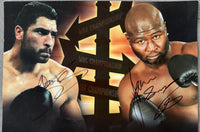 RUIZ, JOHNNY-JAMES "LIGHTS OUT" TONEY SIGNED ON SITE POSTER (2005-SIGNED BY BOTH)