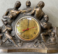 LOUIS, JOE-BABE RUTH-RED GRANGE CHAMPIONS CLOCK