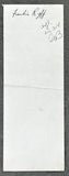 RYFF, FRANKIE SIGNED PAYROLL CHECK (1958-ALSO SIGNED BY TEDDY BRENNER)