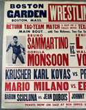 SAMMARTINO, BRUNO & GORILLA MONSOON VS ERNIE LADD & WALDO VON ERICH ON SITE POSTER (1970)