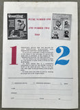 SAMMARTINO, BRUNO-PEDRO MORALES SOUVENIR PROGRAM (1972)