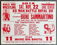 SAMMARTINO, BRUNO 22 MAN BATTLE ROYAL ON SITE POSTER (1975-MULLIGAN, ARION, PUTSKI, MONSOON, CALHOUN)