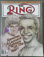 SANCHEZ, SALVADOR & SUGAR RAY LEONARD RING MAGAZINE (MARCH 1982)