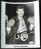 SANDERS, CORRIE SIGNED PHOTO (JSA-HEAVYWEIGHT CHAMPION)