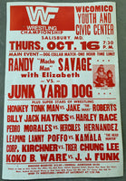 SAVAGE, RANDY "MACHO MAN"-JUNK YARD DOG ON SITE POSTER (1986)