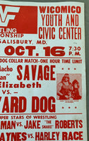 SAVAGE, RANDY "MACHO MAN"-JUNK YARD DOG ON SITE POSTER (1986)