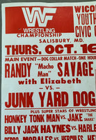 SAVAGE, RANDY "MACHO MAN"-JUNK YARD DOG ON SITE POSTER (1986)