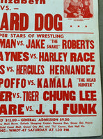 SAVAGE, RANDY "MACHO MAN"-JUNK YARD DOG ON SITE POSTER (1986)