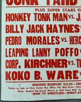 SAVAGE, RANDY "MACHO MAN"-JUNK YARD DOG ON SITE POSTER (1986)