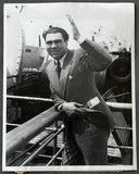 SCHMELING, MAX ORIGINAL TYPE 1 PHOTO (1936-ARRIVING FOR FIRST LOUIS FIGHT)