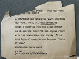 SCHMELING, MAX ORIGINAL TYPE 1 PHOTO (1936-ARRIVING FOR FIRST LOUIS FIGHT)