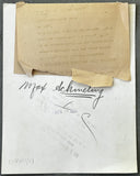 SCHMELING, MAX ORIGINAL TYPE 1 PHOTO (1936-ARRIVING FOR FIRST LOUIS FIGHT)