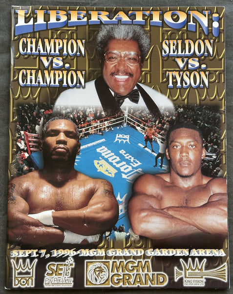TYSON, MIKE-BRUCE SELDON OFFICIAL PROGRAM (1996)