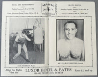 SHARKEY, JACK-K.O.CHRISTNER OFFICIAL PROGRAM (1929)