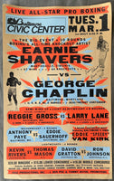 SHAVERS, EARNIE-GEORGE CHAPLIN SIGNED ON SITE POSTER (1983-SIGNED BY SHAVERS)