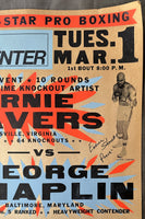 SHAVERS, EARNIE-GEORGE CHAPLIN SIGNED ON SITE POSTER (1983-SIGNED BY SHAVERS)