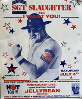 SLAUGHTER, SGT. "I WANT YOU" ON SITE POSTER (CIRCA 1981)