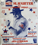 SLAUGHTER, SGT. "I WANT YOU" ON SITE POSTER (CIRCA 1981)