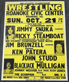 STEAMBOAT, RICKY-JIMMY SNUKA & JIM BRUNZELL-KEN PATERA & BIG JOHN STUDD-BLACKJACK MULLIGAN ON SITE POSTER (1979)