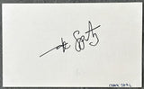 SPITZ, MARK SIGNED INDEX CARD (JSA)
