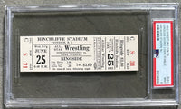 GEORGE, GORGEOUS-GENE STANLEE ON SITE FULL TICKET (1952-PSA/DNA MINT 9)