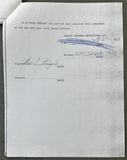 STARLING, MARLON & CEDRIC KUSHNER SIGNED BOUT AGREEMENT (1989-YUNG-KIL CHUNG FIGHT)