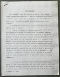 STARLING, MARLON & CEDRIC KUSHNER SIGNED BOUT AGREEMENT (1989-YUNG-KIL CHUNG FIGHT)