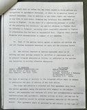 STARLING, MARLON & CEDRIC KUSHNER SIGNED BOUT AGREEMENT (1989-YUNG-KIL CHUNG FIGHT)