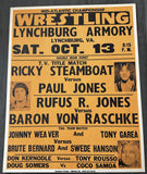 STEAMBOAT, RICKY-PAUL JONES & BARON VON RASCHKE-RUFUS R. JONES ON SITE POSTER (1979)