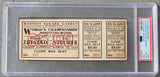 ZBYSZKO, WLADEK-JOE STECHER FULL TICKET (1918-WRESTLING CHAMPIONSHIP-PSA/DNA VG-EX 4 (MK))