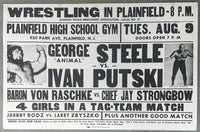 STEELE, GEORGE "THE ANIMAL"-IVAN PUTSKI ON SITE POSTER (1977)