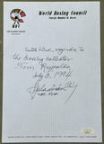 SULAIMAN, JOSE SIGNED NOTE (JSA)