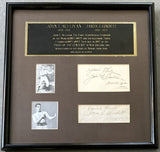 SULLIVAN, JOHN L. & JAMES J. CORBETT SIGNED DISPLAY (BECKETT)