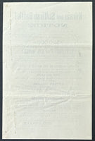 SULLIVAN, JOHN L.-JAKE KILRAIN BROADSIDE POSTER (1889)