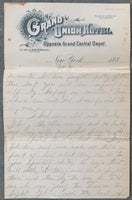 SULLIVAN, JOHN L. HAND WRITTEN & SIGNED 6 PAGE LETTER (1888-AS WORLD HEAVYWEIGHT CHAMPION-