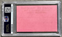 TYSON, MIKE-ALFONZO RATLIFF & MICHAEL SPINKS-STEFFAN TANGSTAD ORIGINAL CREDENTIAL (1986-PSA/DNA VG 3)