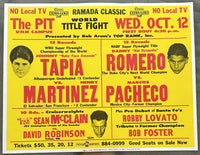 TAPIA, JOHNNY-HENRY MARTINEZ & DANNY ROMERO-MARCOS PACHECO ON SITE POSTER (1994)