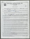 TARVER, ANTONIO SIGNED BOUT AGREEMENT (1999-ROY FRANCIS FIGHT)