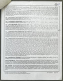 TARVER, ANTONIO SIGNED BOUT AGREEMENT (1999-ROY FRANCIS FIGHT)