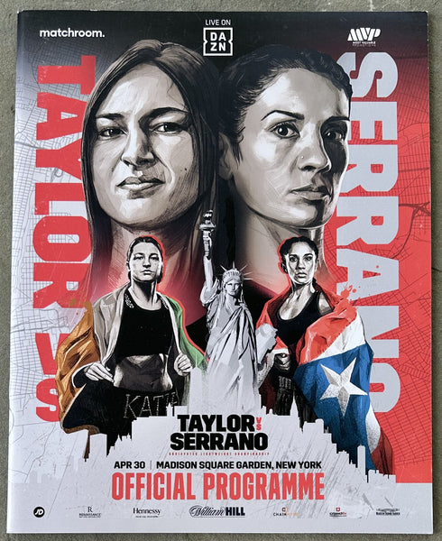 TAYLOR, KATIE-AMANDA SERRANO OFFICIAL PROGRAM (2022)