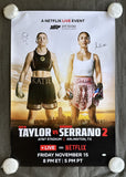 TAYLOR, KATIE-AMANDA SERRANO SIGNED ON SITE POSTER (2024-SIGNED BY BOTH-JSA)