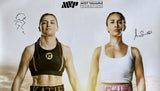 TAYLOR, KATIE-AMANDA SERRANO SIGNED ON SITE POSTER (2024-SIGNED BY BOTH-JSA)