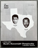 TERRELL, ERNIE-DOUG JONES OFFICIAL PROGRAM (1966)