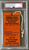 TERRELL, ERNIE-THAD SPENCER & JIMMY ELLIS-LEOTIS MARTIN WORKING PRESS PASS  (1967-PSA/DNA)