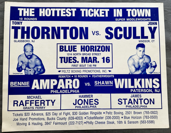THORNTON, TONY-JOHN SCULLY ON SITE POSTER (1993)