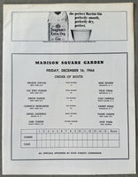 TIGER, DICK-JOSE TORRES I OFFICIAL PROGRAM (1966)