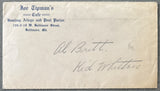 TIPMAN, JOE SIGNED FIGHT CONTRACT (1916-AL BRITT-KID WHITTEN FIGHT)